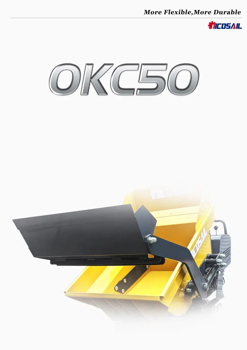CE-zertifizierter 500kg Hochhub-Mini-Dumper mit Raupenantrieb, hydraulischer Kippfunktion und Motorisierter Schubkarre für Lager, Bauernhof und Garten – Detail 2