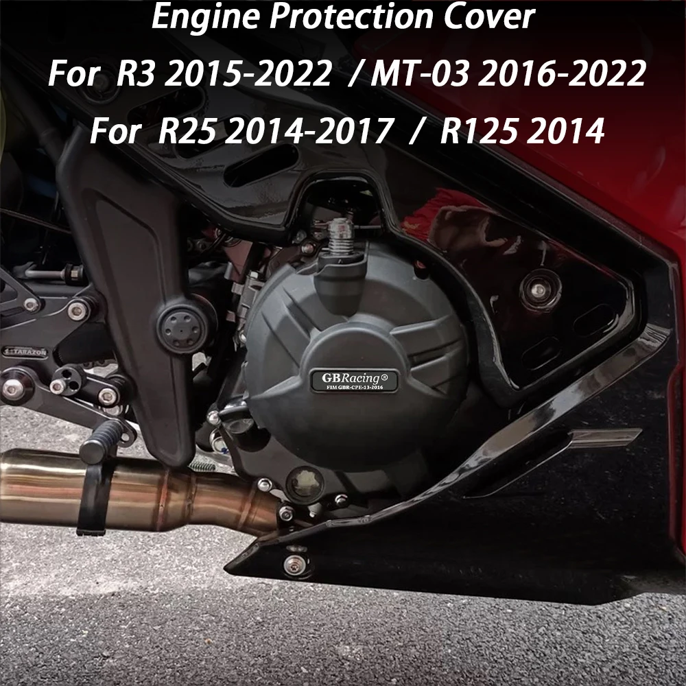 

Motorcycle Engine Clutch Cover Protection For Yamaha R3 MT-03 2016-2022 R125 2014 R25 2014-2017 Models Guard