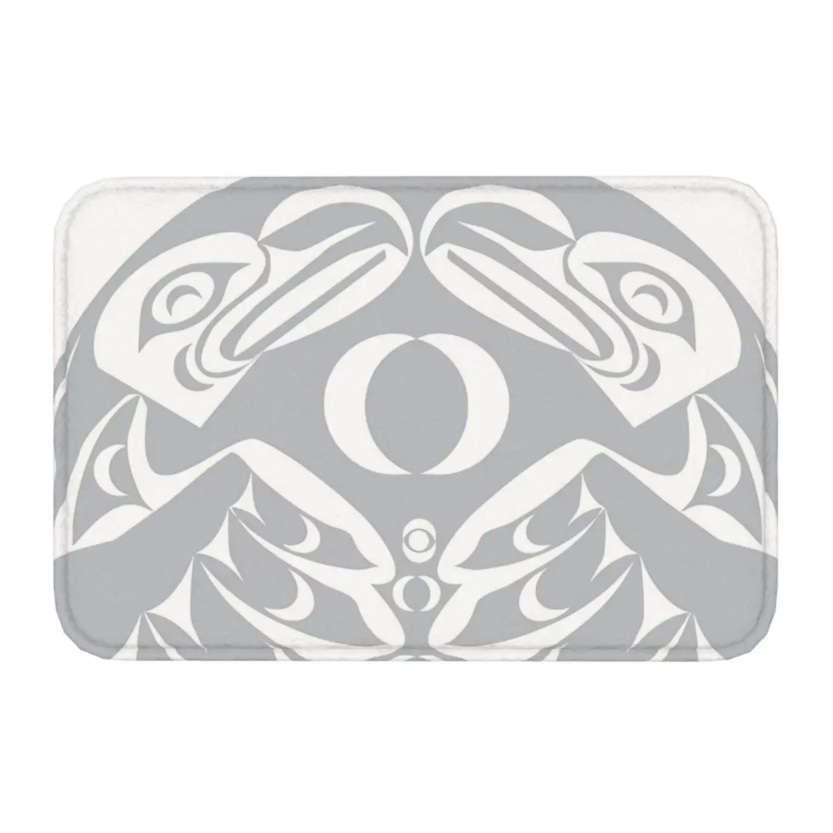 Coast Salish Eagle Meme Y2K Non-slip Doormat Carpet Living Room Bedroom Mat Prayer Flannel Pattern