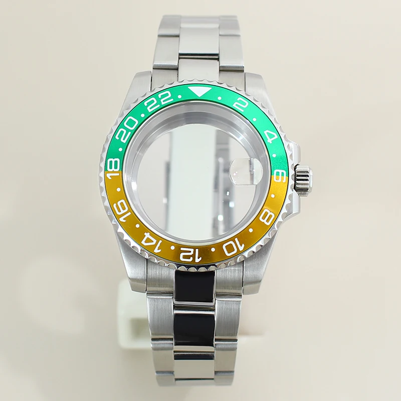 

40mm 200M Diving Case Sapphire Glass For NH34 NH35 NH36 NH70 Miyota 8215 2824 PT5000 GMT Watch Case Strap Solid Stainless Steel