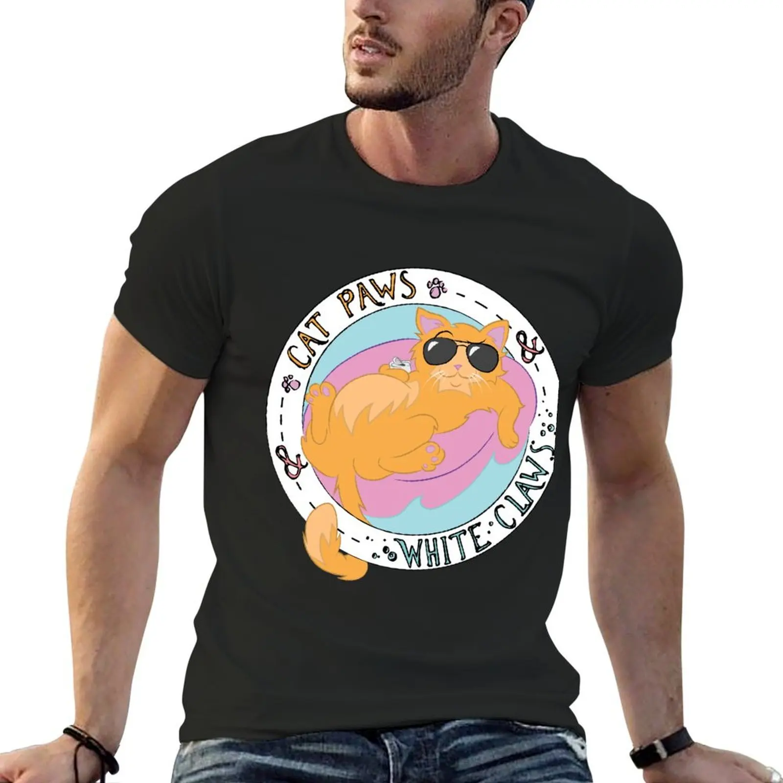 

Cat Paws And White Claws T-Shirt hippie clothes sweat Blouse plain mens graphic t-shirts big and tall