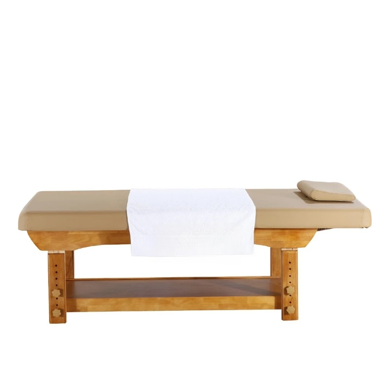 

Solid wood beauty bed, health care belt, chest hole, confinement massage and beauty salon
