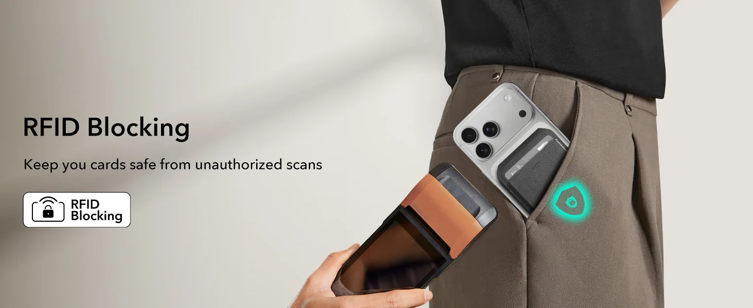 ESR for MagSafe Wallet 5 Card Holder for Phone Case RFID Blocking Magnetic Wallet for iPhone 17/16/15/14/13&Selected Samsung