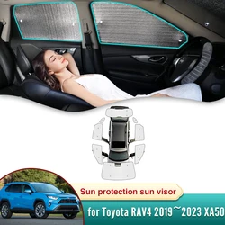 Full Coverage Car Sun Shade for Toyota RAV4 RAV 4 2019~2023 XA50 2020 Sunshade Windshield Side Window Privacy Shading Protector