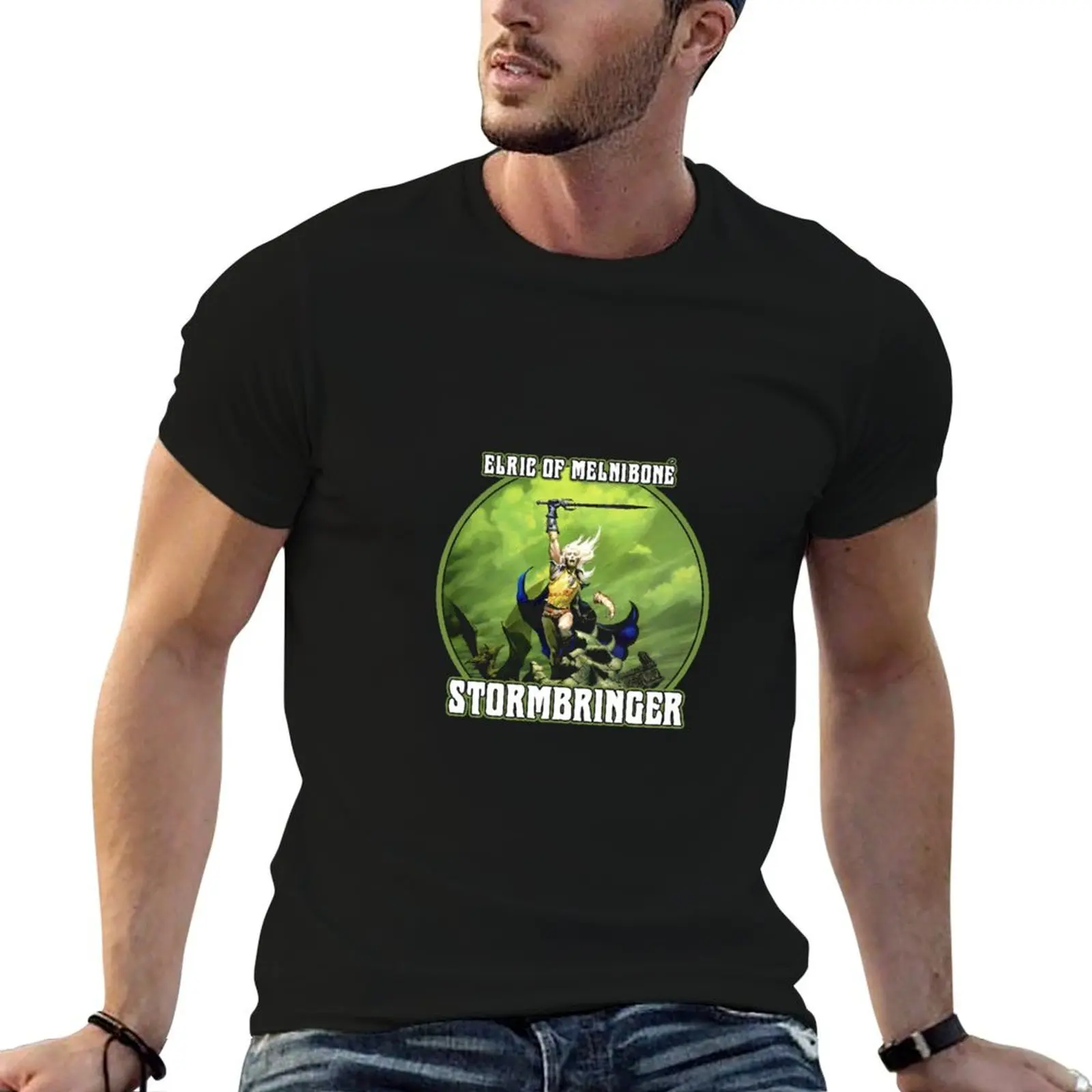 

Stormbringer (For Black Shirts) T-Shirt plus sizes custom t shirt customs design your own Short sleeve tee men