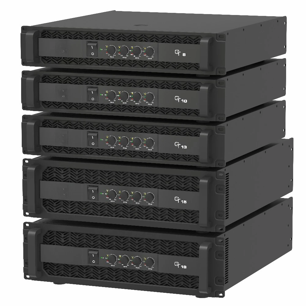 Wholesale 4-Channel Professional Pro Audio Power Amplifier 1800W 8 Ohms AC Metal for Outdoor Use
