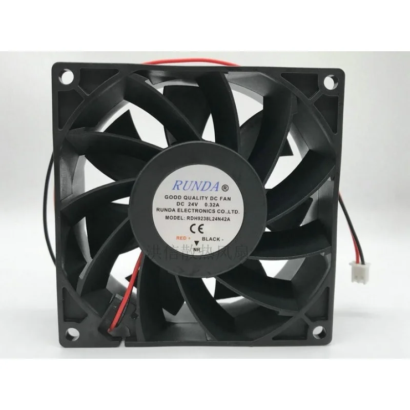 Ventilador de Refrigeración S+ RUNDA RDH9238L24N42A DC24V 0.32A 9238 92mm