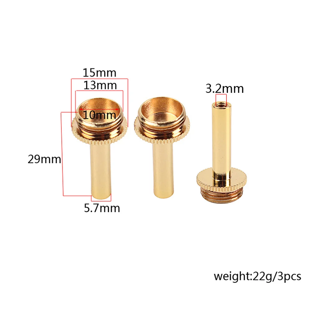

3Pcs Trumpet Repair Tool Connecting Rod Piston Key Screw Replacement Durable Brass Instrument Parts Trumpet Connecting Rod