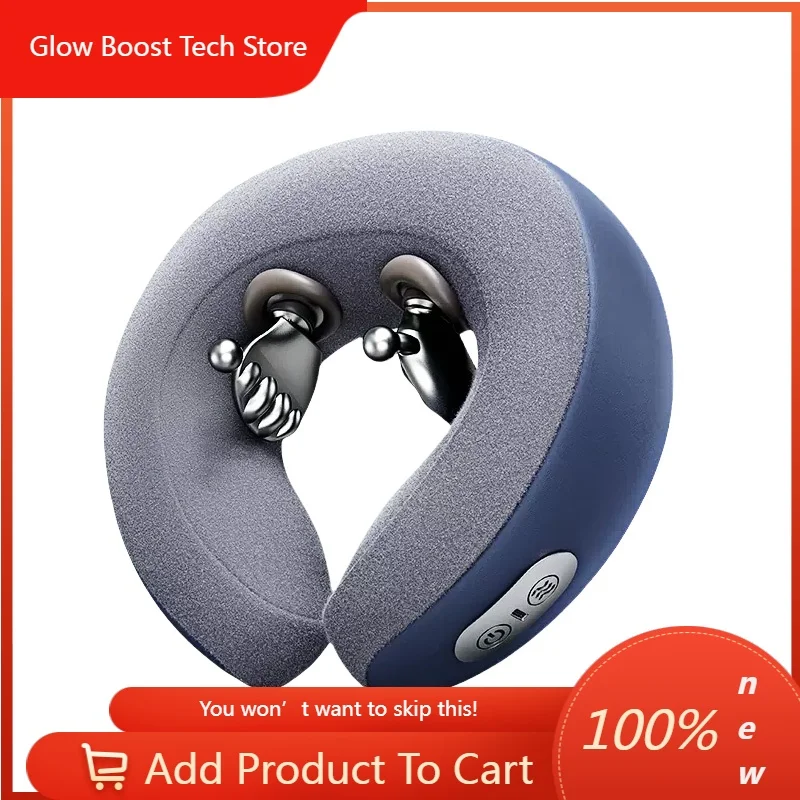 

NYSmart Library U-Shaped Travel Neck Pillow With Memory Foam Massage Pillow For Airplane Travel