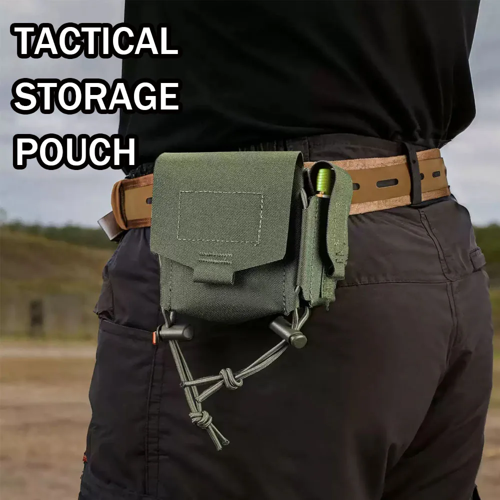 

Tactical Storage Pouch Outdoor Waist Bag Military Style Utility Pack Compact Smoking Accessories Organizer EDC Carry Pouch
