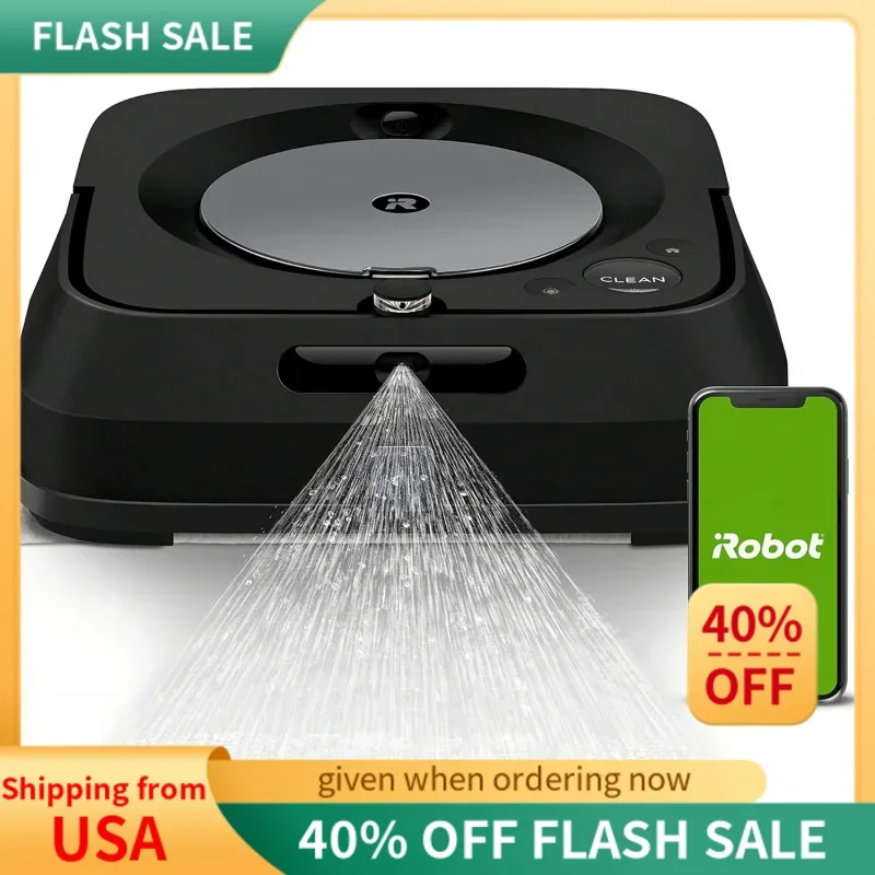 

IRobot Braava Jet m6 6113 Ultimate Robot Mop - Wi-Fi Connected, Precision Jet Spray, Smart Mapping, Compatible with Alexa, Ideal