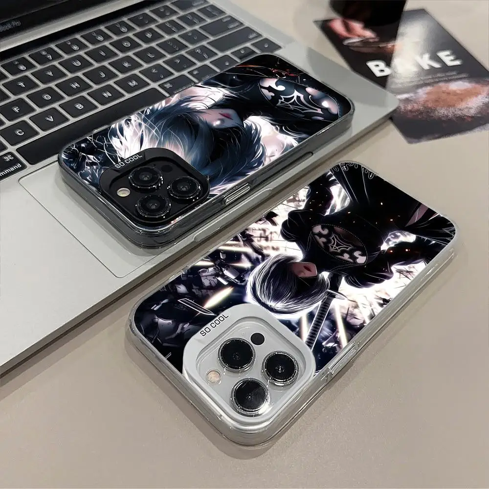 

Nier 2B Automata Phone Case for iPhone 17 16 15 14 13 12 11 X XR XS 8 7 Pro Max Plus Translucent Colour Protective Luxury Pretty