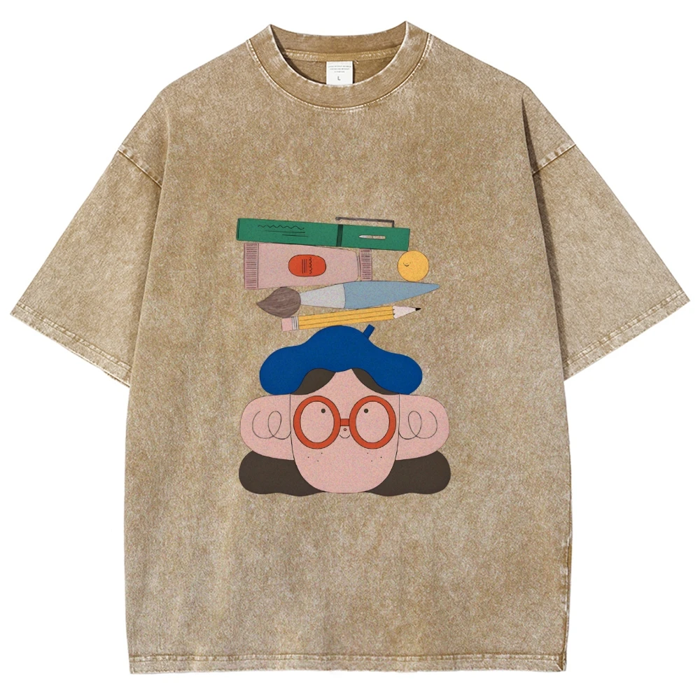 

Y2K Graphic Tee Women Unisex Fit Customscool Washed - Vintage Street Style Casual Top Gym Lounge Essential