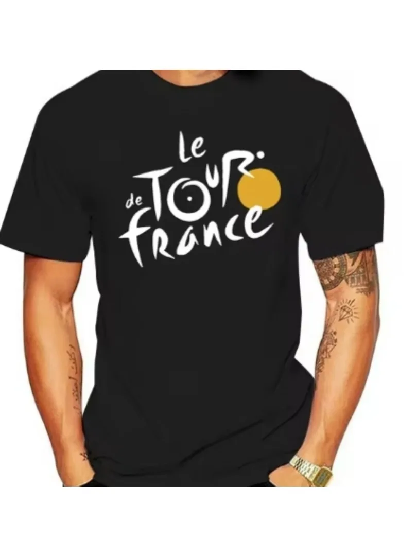 AliExpress NONE Men's Short Sleeve Tshirt Printing Tour De France Cycling Tee 2026 Summer New Street Breathable Sports Men's Clothing T Shirt