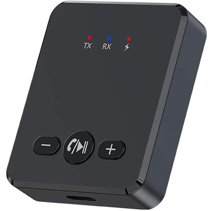 Transmetteur et récepteur Bluetooth 6.0 2 en 1, adaptateur Audio Bluetooth 3.5MM AUX avec micro, musique stéréo Hifi pour voiture, TV, PC-Y47A