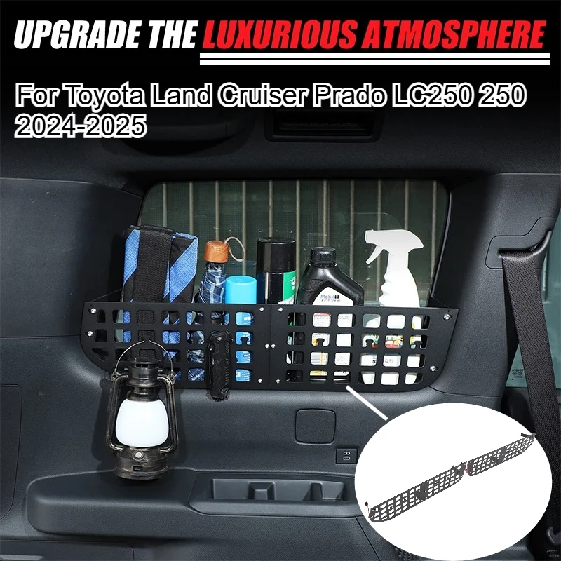

Trunk Side Window Storage Fence Car Trunk Window Storage BaffleFor Toyota Land Cruiser Prado LC250 250 2024-25 Auto Accessories