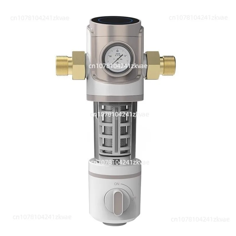 Household filtration tap water universal large flow automatic rotary scraping backwashing pre-filter