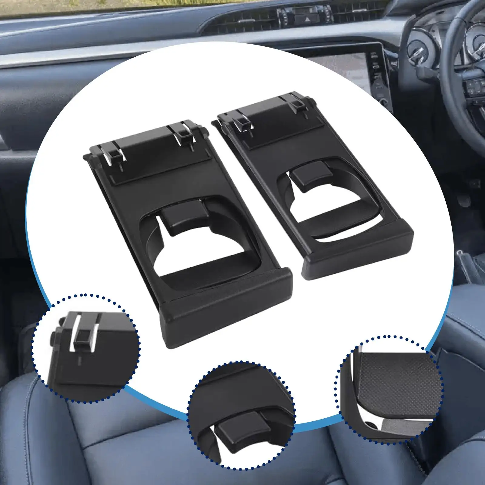 

Cup Holder 55604-0K010-b Replace Beverage Rack for Toyota Fortuner SUV