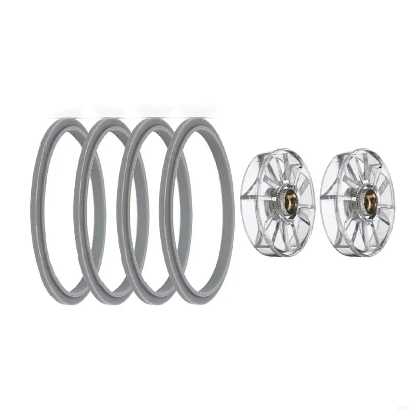 A0NC 6PCS Juicers Sealing Rings และ Clear Base Gear สำหรับใช้ในบ้าน