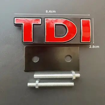 適用於大眾高爾夫4/6/7 MK6 Polo Jetta Passat的3D金屬TDI標誌汽車前格柵徽章後備箱貼紙配件 8 最佳銷售 捷達 2012 - №7