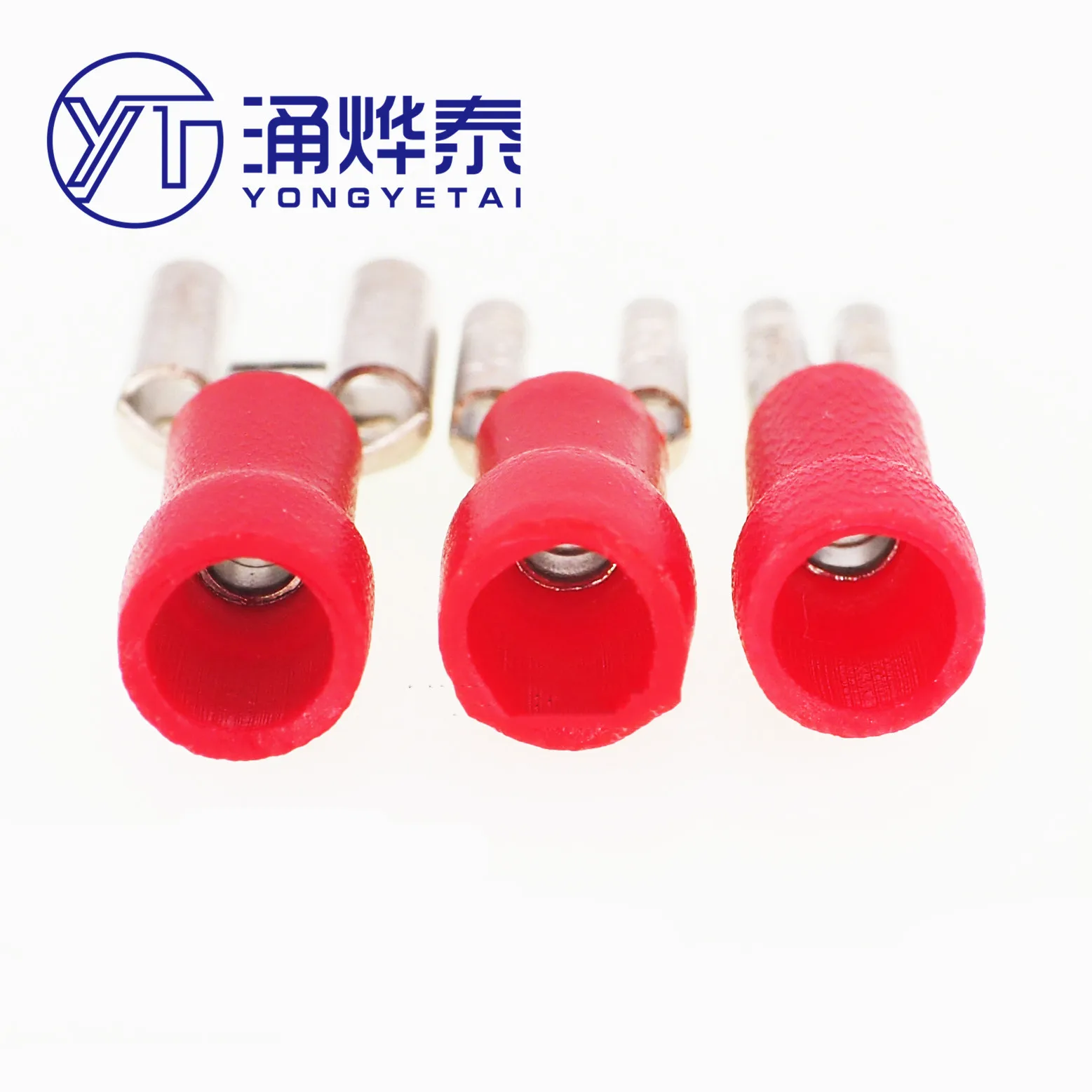 YYT 20PCS FDD1-110 187 250 Plug spring pre-insulated terminal 2.8 4.8 6.3MM wiring cold press terminal