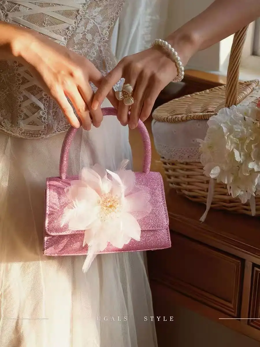 

Блестящая женская сумка-клатч с цветочным узором, модная вечерняя сумка для свадьбы, вечеринки, банкета, роскошная изысканная сумка через плечо