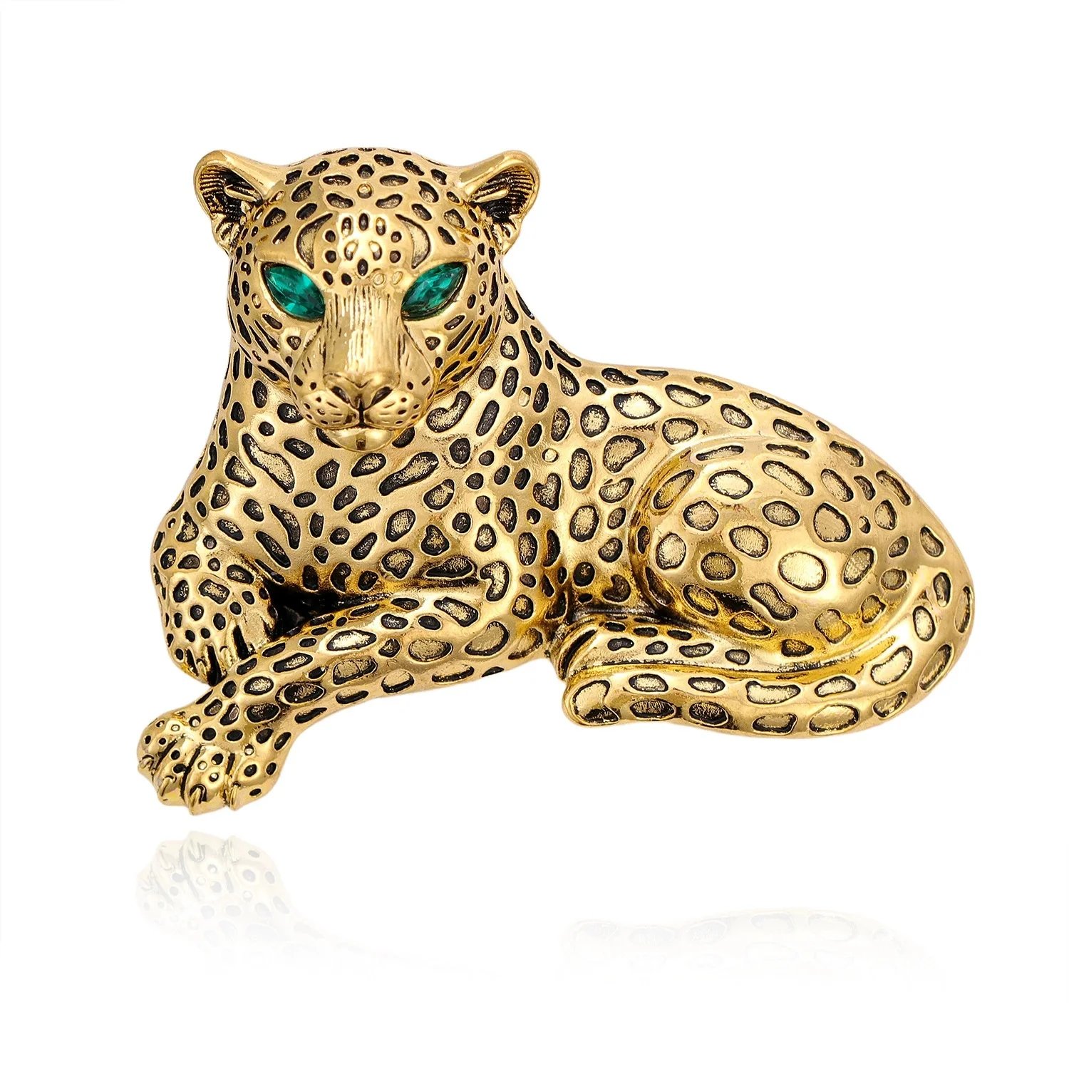 Leopard Brooch Pin Animal Jewelry Winter Coat Dress Party Accessories Gift