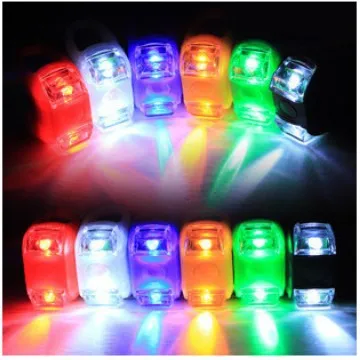 20PCS Bicycle Light 6th Generation 2032 Electronic Warning Dual LED Light Double Eye Light Tail Light