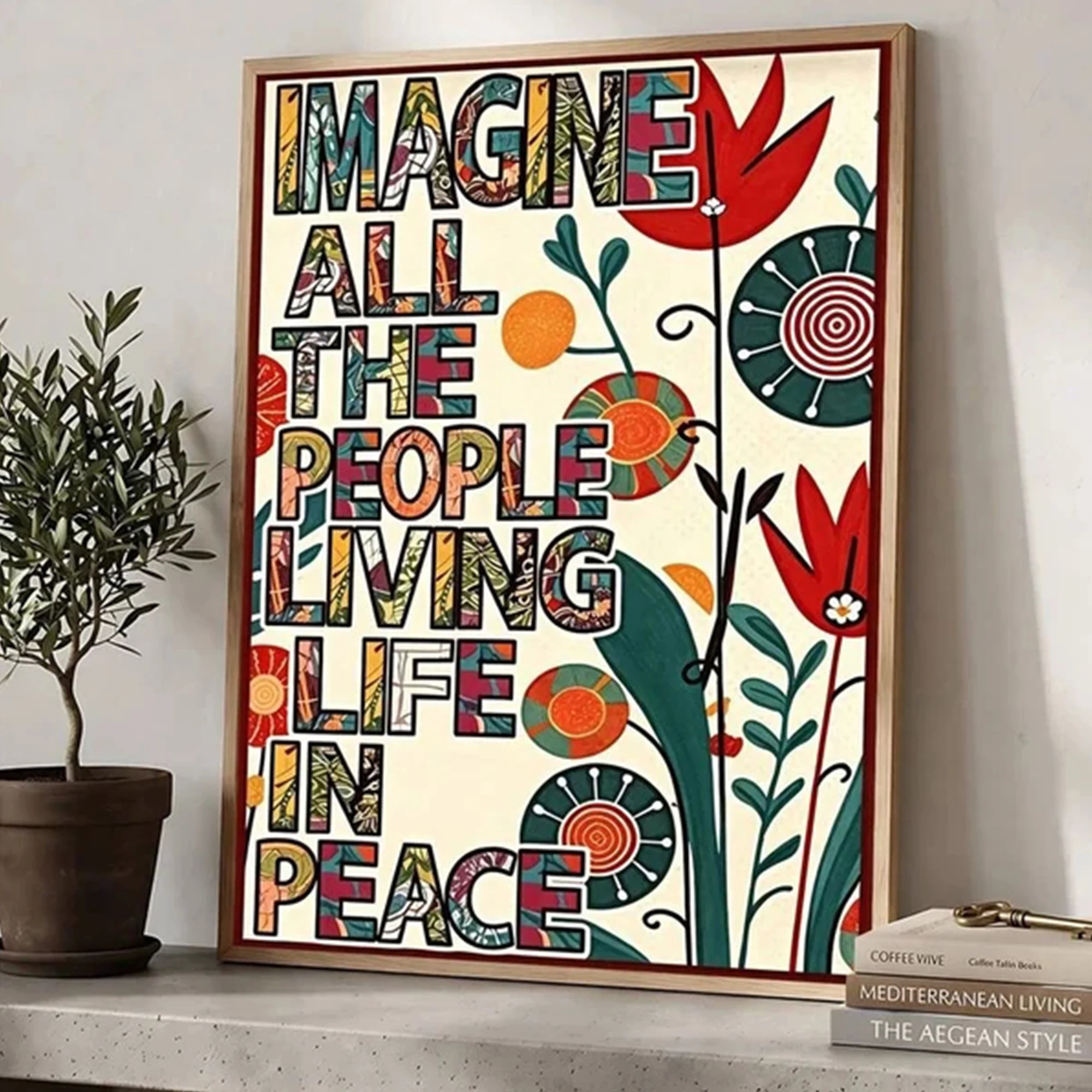 ภาพพิมพ์บนผ้าแคนวาสคำคมภาษาฝรั - Home Decor Quotes บทวิจารณ์และราคา