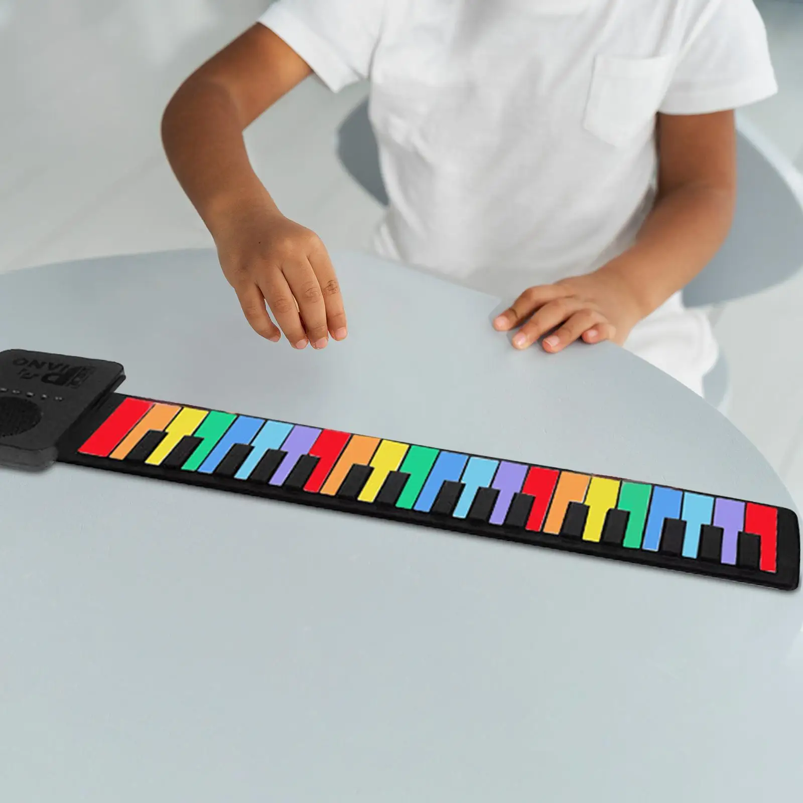 

37 Key Roll up Piano,Electric Piano Keyboard,Kids Hand Roll Piano,Electric Hand Roll Piano Keyboard for Programming,Children