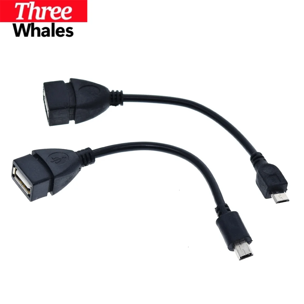 1/2/5pcs Micro USB OTG Cable Data Transfer Micro USB Male to Female Adapter For THR Electronic component