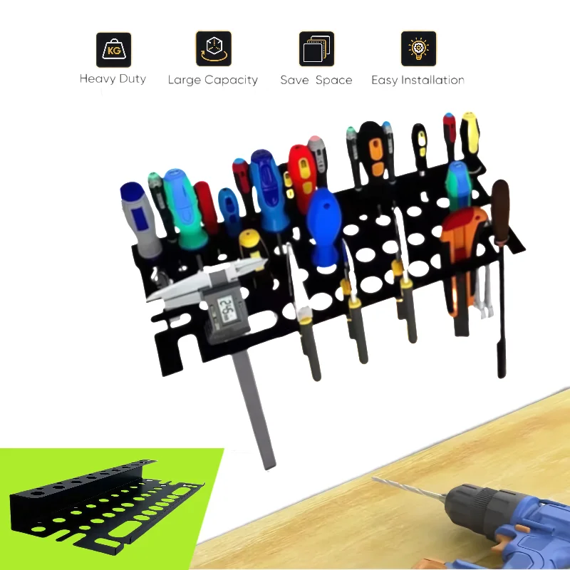 Super Bearing Capacity Metal Wall Hook Multifunctional Wall Mount Tool Storage Hanger Fit Lawn Mower Gardening Household Tools