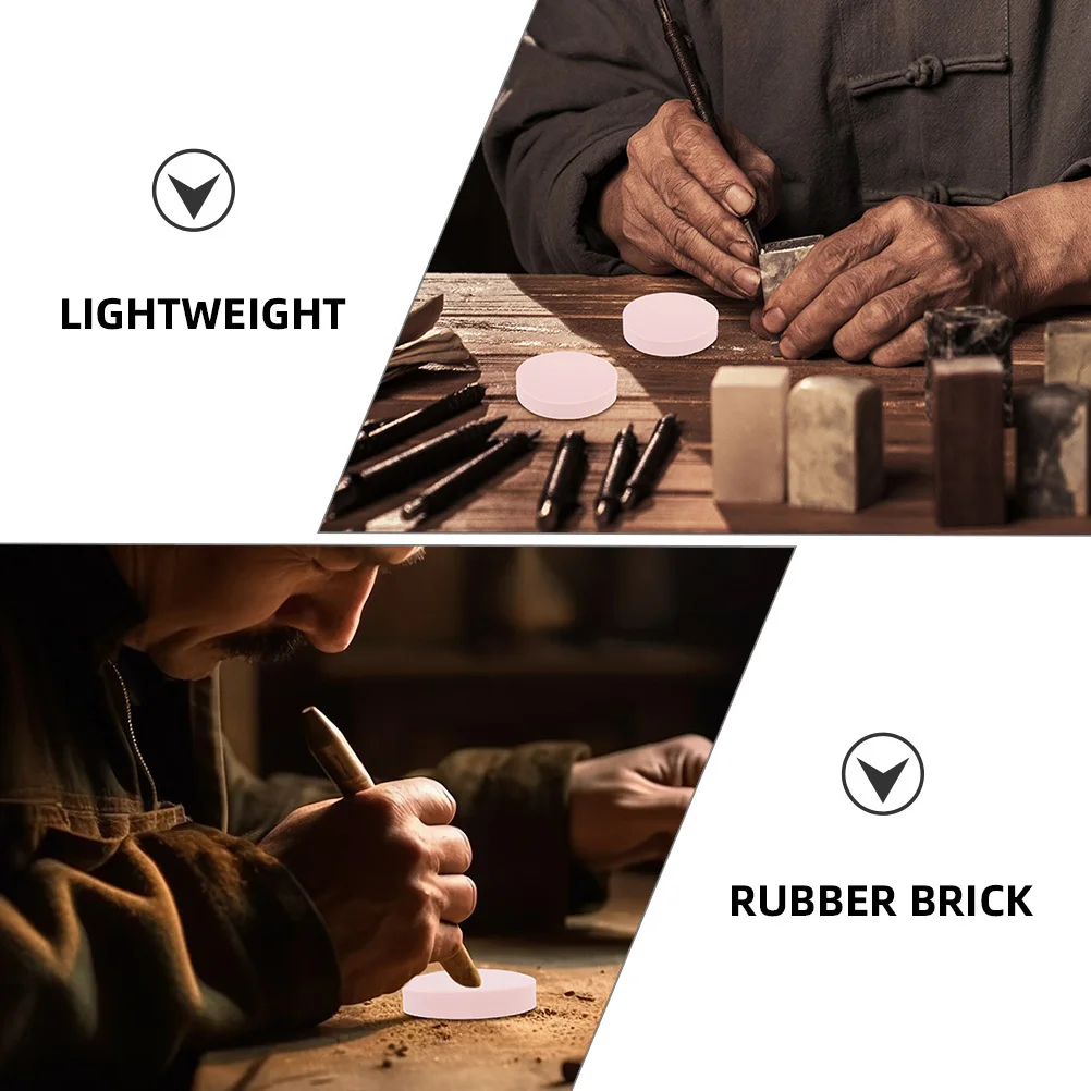 12Pcs Rubber Carving Blocks Tpr Material Smooth Edges Lightweight DIY Stamp Craft for Scrapbooking Invitation Cards Hand Carved