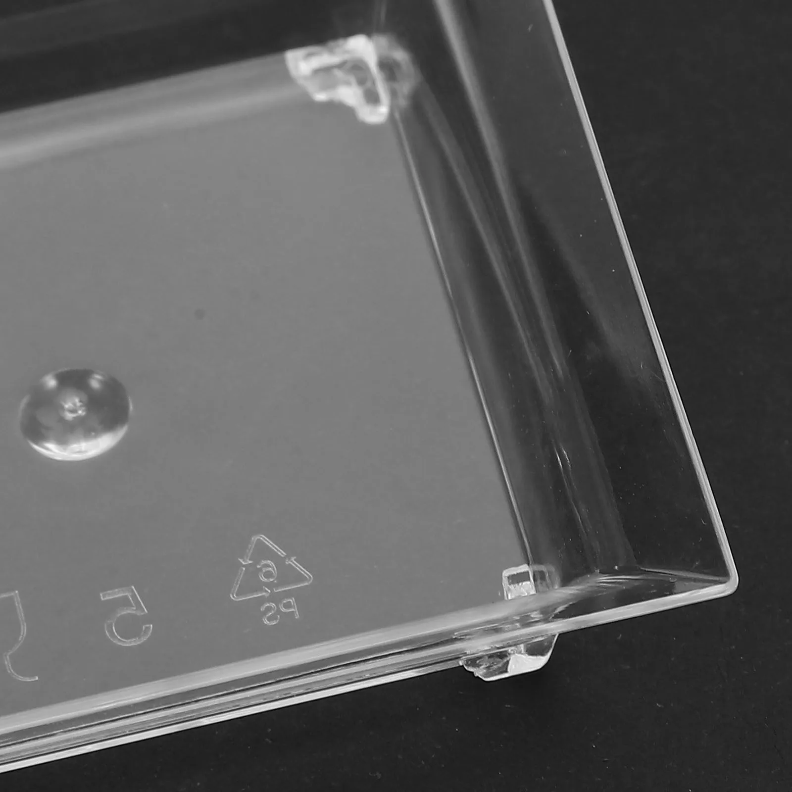 100 قطعة أطباق حلوى حلوة مجموعة أطباق صغيرة مربعة شفافة 6.2X4.5X1.6 سنتيمتر لحفلات الزفاف وجبة خفيفة تخدم صواني المقبلات البلاستيكية