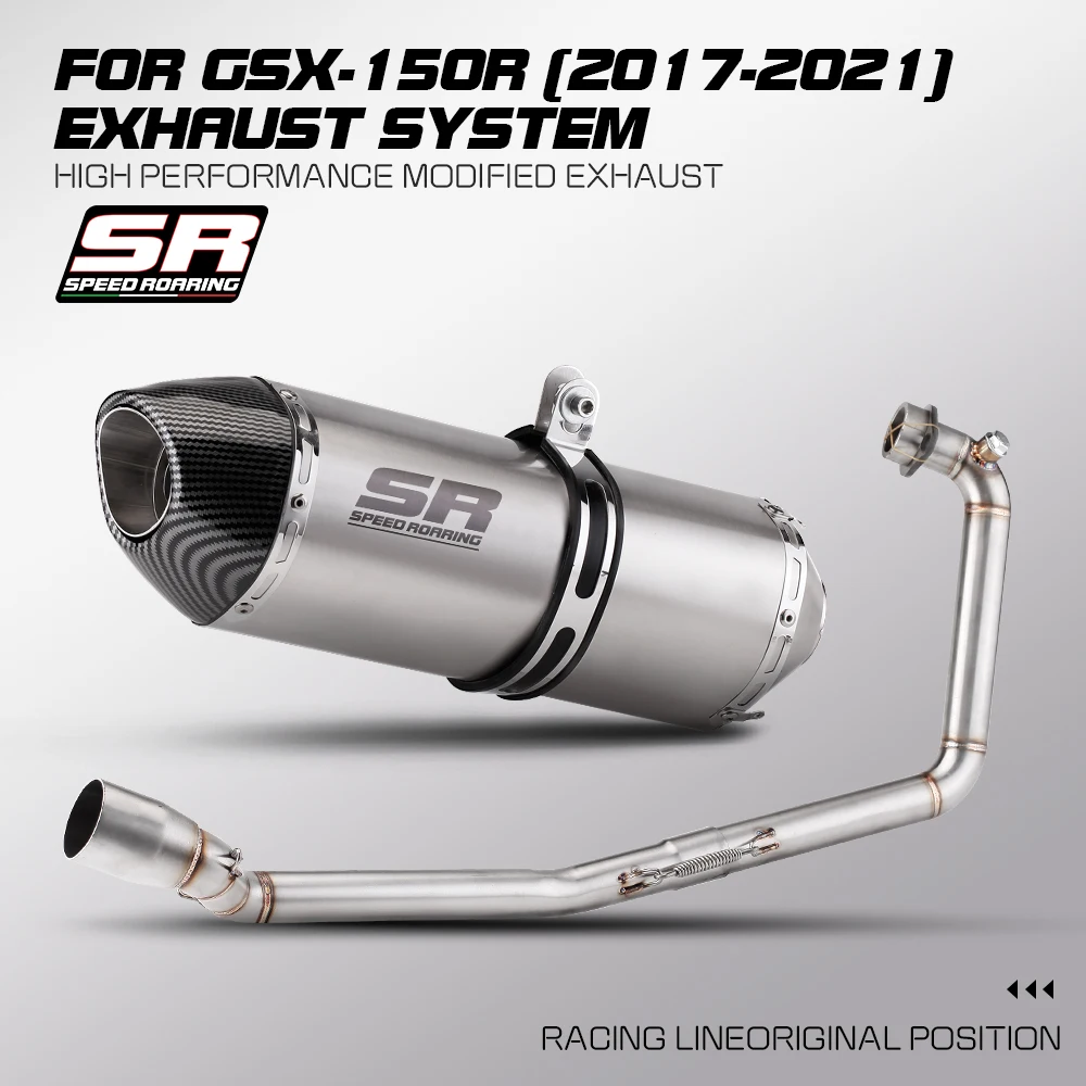 

R77 Slip-On Full Exhaust System Front Manifold for Suzuki GSX150R GSX-150R 2017-2021