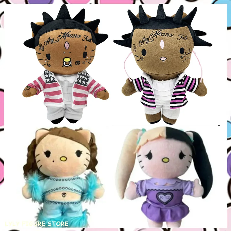 Miniso Hello Kitty Plush Travis Scott Uzi Eminem Anime Cartoon Plush Toy Stuffed Animal Soft Plushie Dolls Kids Customized Gifts