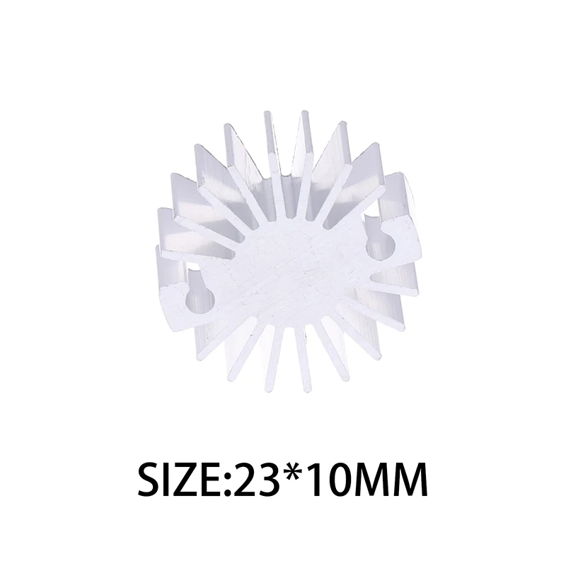 【NEW】23mmX10mm LED Or Single Chip Heatsink Radiator Aluminum 1W Heat Sink Radiator For Household Lamp Radiator Replaceable