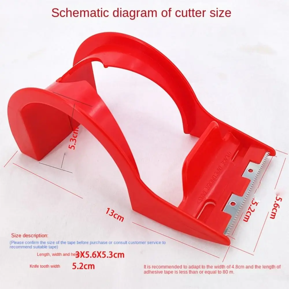 Plakband Dispenser Tape Cutter Eenvoudige Doos Afdichting Machine Tape Houder Handig Ijzeren Tand Plastic Verpakkingstape Zitting 48Mm