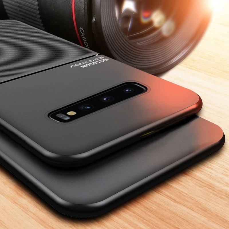 Clear Magnetic Phone Cover Case For Samsung Galaxy S23 S10 5G Note 9 8 S9 S8 Plus S20 FE S20 s21 Case Soft TPU Adsorption Case