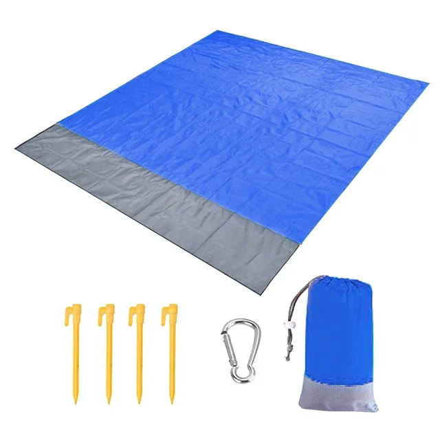 2x2,1 m Wasserdichte Tasche Strand Matte Decke Falten Camping Matratze Tragbare Leichte Matte Outdoor Picknick Matte Sand strand Handtuch