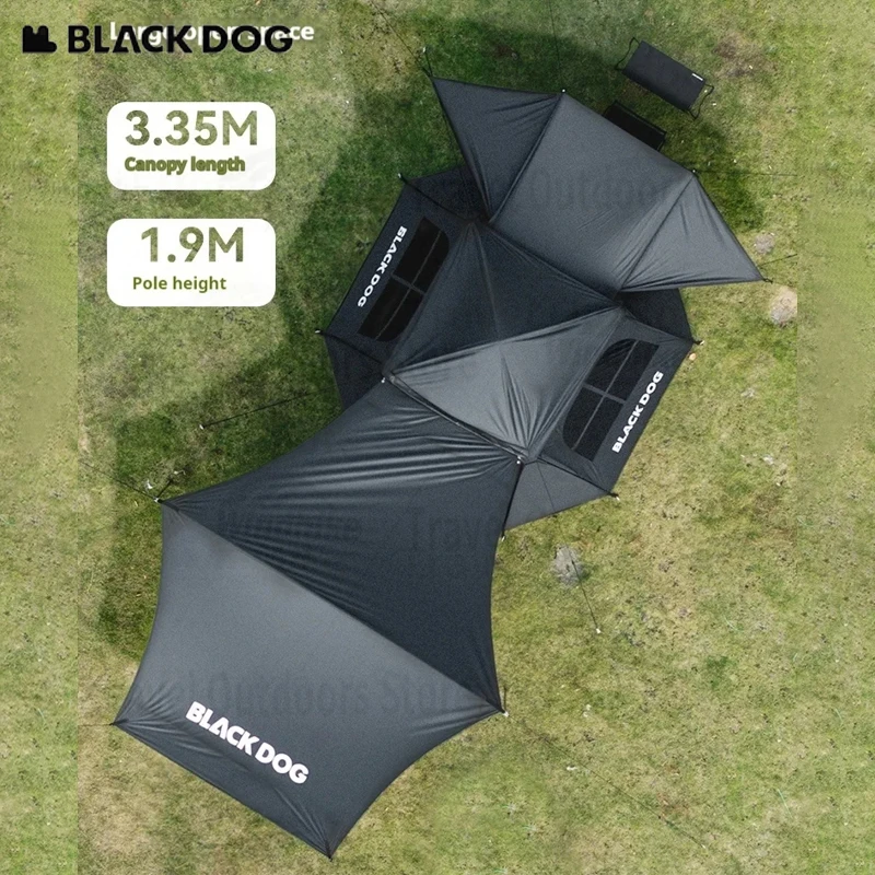 BLACKDOG 2-3 Person Outdoor Camping Pop-up Tent Waterproof Windproof And Rainproof Carpa Ventilation Upgrade Storage Bag Camping