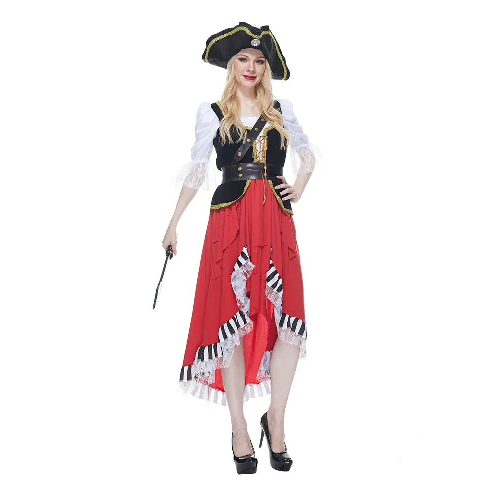 

2026 New Halloween Pirate Cosplay Costume Bar Party Role-playing Outfit Women's Traditional Chinese Clothing Stage Costume