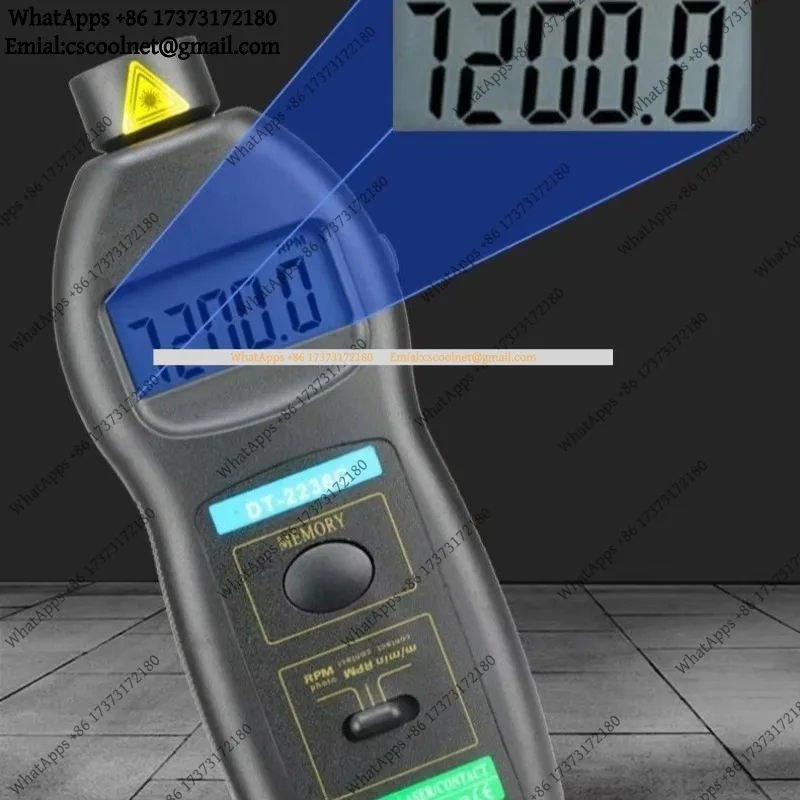 YX2 DT2236C Speed Detector Meter Laser Tachometer LED Digital Optical Contact RPM Tester Gauge