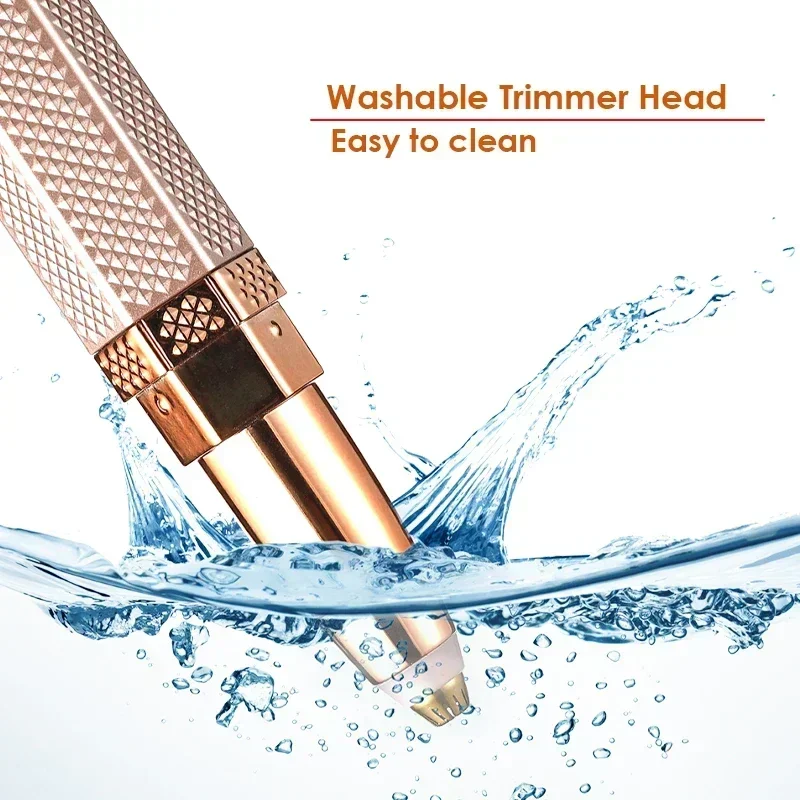 4 in 1 ElectricHair Remover ไม่เจ็บปวดเครื่องกําจัดขนแบบชาร์จไฟได้ Trimmer ลิปสติกคิ้ว Sensitive Areas บิกินี่ Trimmer กําจัดขน