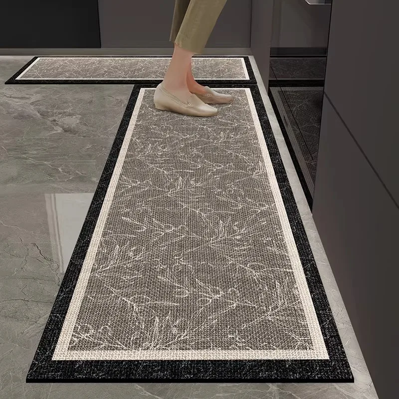 Rug for Kitchen Super Absorbent Carpet Simple Patterned Floor Mat Anti-slip Long Carpets Diatom Mud Mat Home Decoration Rugs