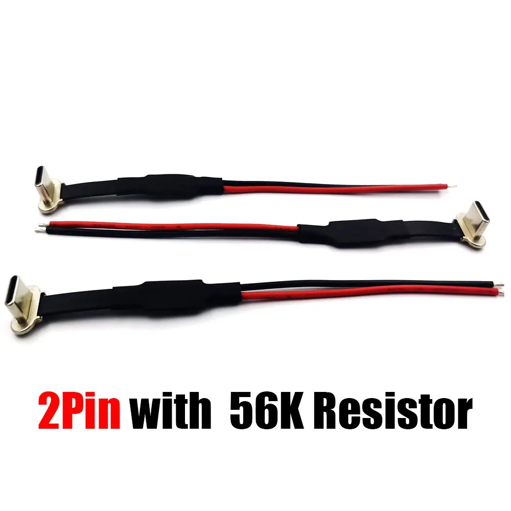 

Type-C 2pin with 56K Resistor FPC Soft Flat Cable Male Charging Cable Fast Charge Charging Wire Extention For Phone