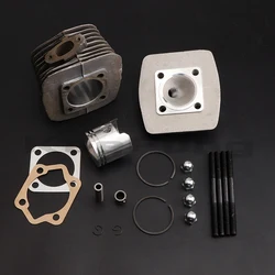 1 set For 60cc 80cc 47mm Gas Motorized Bicycle Bike Engine Cylinder Head Set Piston KIT Accessories