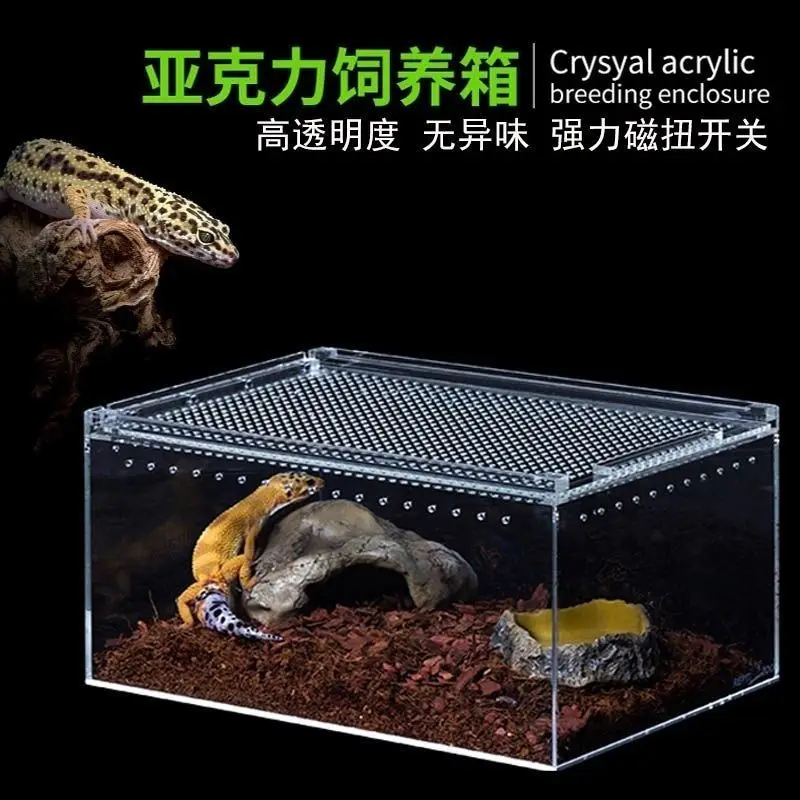 Crawler pet box acrylic beetle pet turtle fish landscape climbing pet salamander breeding box integrated