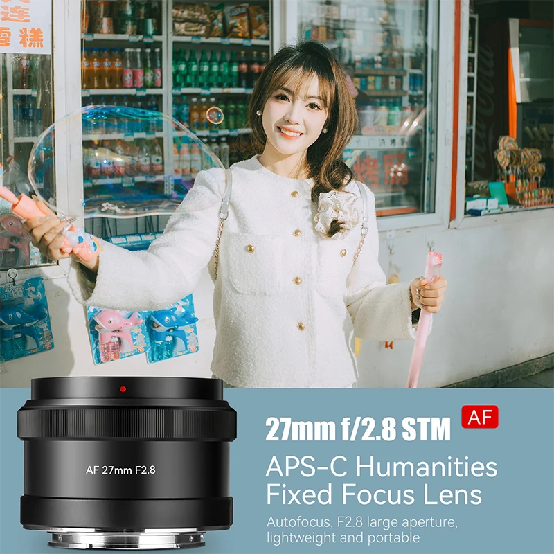 7artisans AF 27mm F2.8 APS-C Lens Auto Focus Large Aperture for Sony E A7C A6400 A6600 A7mII A7SIII A7RIII A7RV A7CII