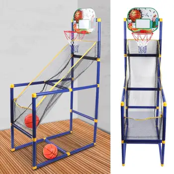 Portable Movable Basketball Rack para crianças, Arcade Game Set, Basketball Training Toy para crianças, interior e exterior